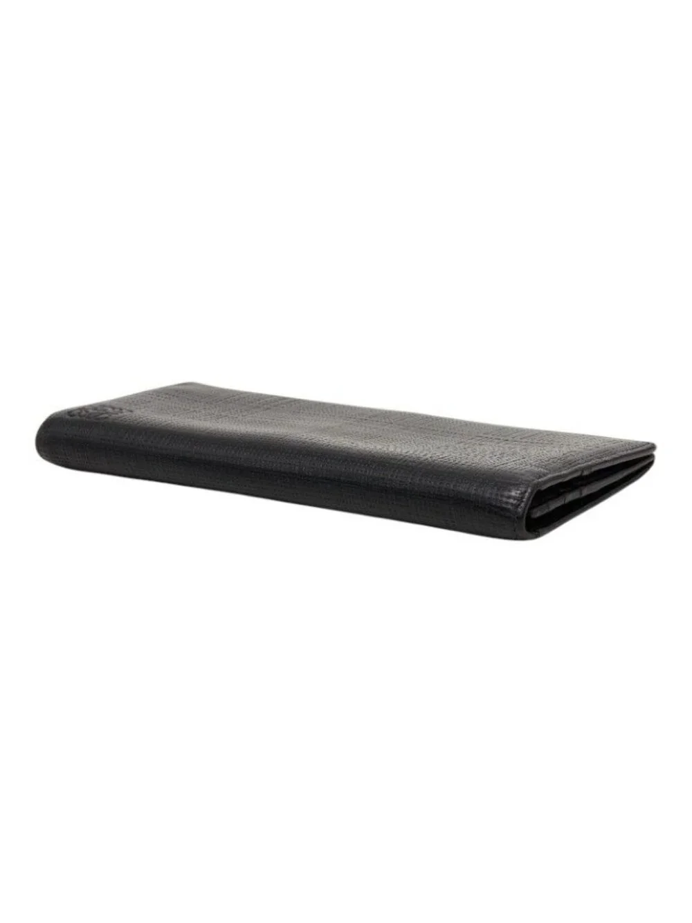 Loewe Anagram Linen Wallet Black Leather